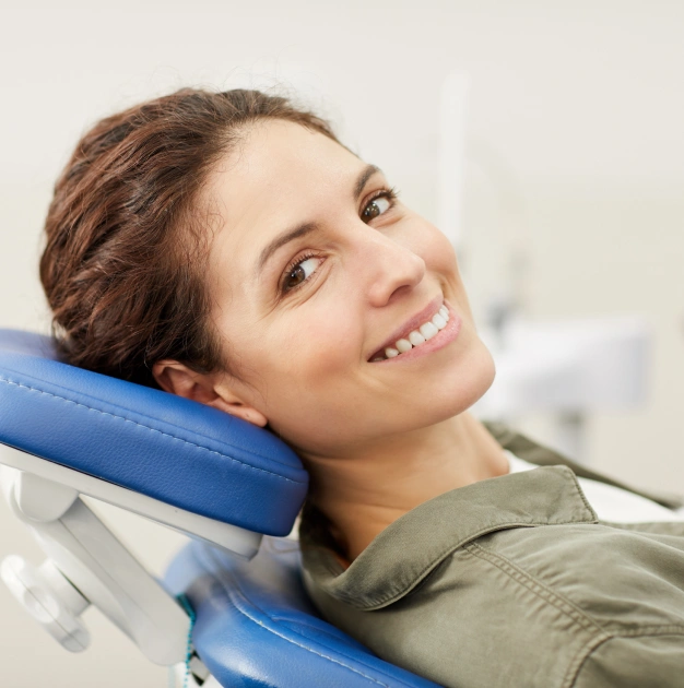 Patient relaxing comfortably during nitrous oxide sedation